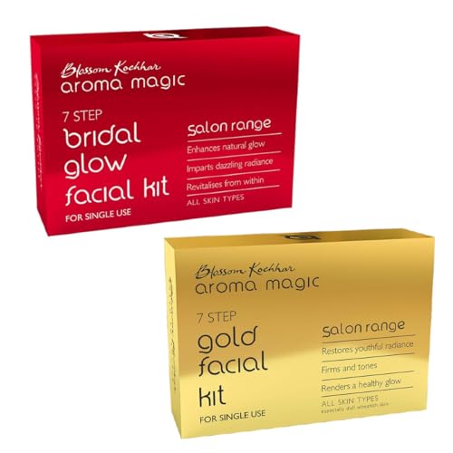 Aroma Magic 7 Step Single Use Facial Kit Combo| Bridal Glow Facia...