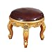 DBGA Tabouret Pouf pour Coiffeuse, Tabouret de Maquillage Coussin Douillet Assise rembourrée, Coiffeuse Tabouret Pieds en Blanche ABS, 33.8 * 28C