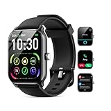 Smart Watches for Women Men, 2025 Smartwatch 1.85''Alexa Fitness Tracker Smart Watch Compatible for Android iPhone with Bluetooth Call (Answer/Make), 3ATM Waterproof Heart Rate/Sleep/SpO2 Monitor 120+