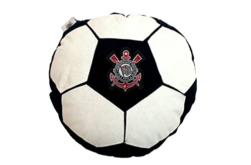 Almofada Corinthians, Rêve D'or Sport, Bebê Unissex, Preto/Branco, U