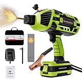 TRQWH Portable Welding Machine 110V ARC Handheld Welder IGBT Inverter Welding Gun Stick Welder 5 Variable Current Adjustment Hand Held Welder Machine, Fit for 1/16'-1/8' Welding Rods (Green)