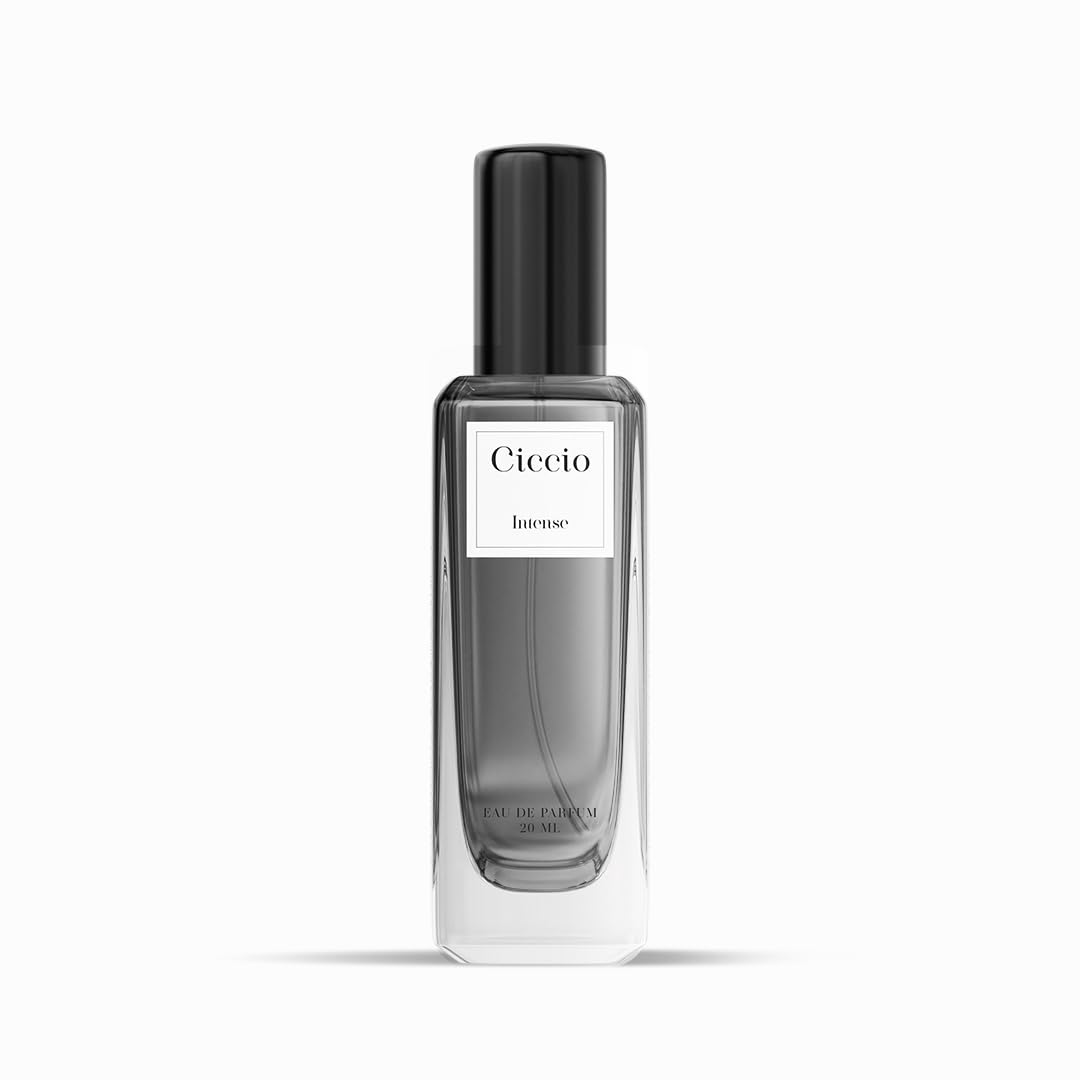 CICCIO Intense Eau De Perfume for Men with Bergamot, Mandarin, Rosemary, Sage, and Amber| Premium Long Lasting Woody, Aquatic Fragrance Scent|Perfect Perfume for Summer| Travel Pack, 20ml