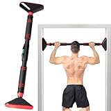 懸垂バー 突っ張り 筋トレグッズ チンニングバー『2025第2世代改良！フィットネスコーチ推奨！』背中ストレッチ ぶら下がり健康器 懸垂棒 懸垂マシン 滑り止め ドアジム チンニングバー 家庭用 自宅 室内 工具不要の簡単取り付け耐荷重200kg 安全ロック付き 日語説明書付き (適用取り付け距離 69-95cm)
