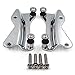 HTTMT MT503-003- Chrome 4 Point Docking Hardware Kit Compatible with Harley Touring Models 2014-2019 PN 52300353