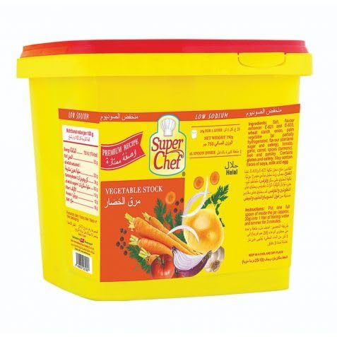 SUPERCHEF VEGETABLE STOCK 750GM