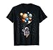 Astronaut Cat in Space Holding Planet Balloon, T-Shirt