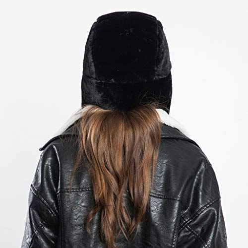 Long Pile Fur Ear Flap Hat Furry Ski Cap Winter Hat for Women Winter Travel - image 6