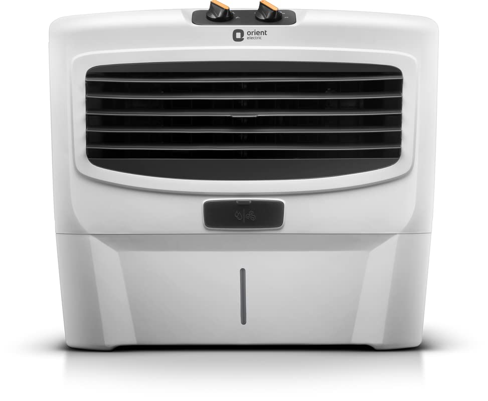 Image of Orient Electric Magiccool 55L Window Cooler for home | Powerfull Air Delivery | Premium Finish Body | Weather Resistant | 4-Way Cooling, Water Level Indicator | 1 Year Warranty by Orient | White