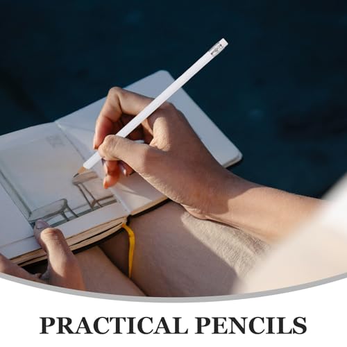 GATHINESS Carpenter Pencils with Wood and Graphite Material White 10pcs Multi-function Marking Tool for Construction and School Use Suitable for Carpentry and Office Applications - Image 8