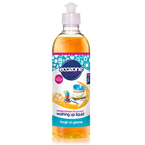 EcoZone Orange & Blossom Coconut Washing Up Liquid, Tough on...