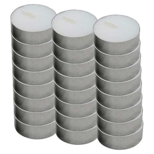 Bougies tealight ronde de décoration intérieure - Lot de 50 bougies blanches