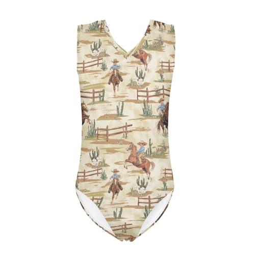 Image of INSTANTARTS Gymnastics Leotards Girl Dinosaur Dancewear Activewear Quick Dry