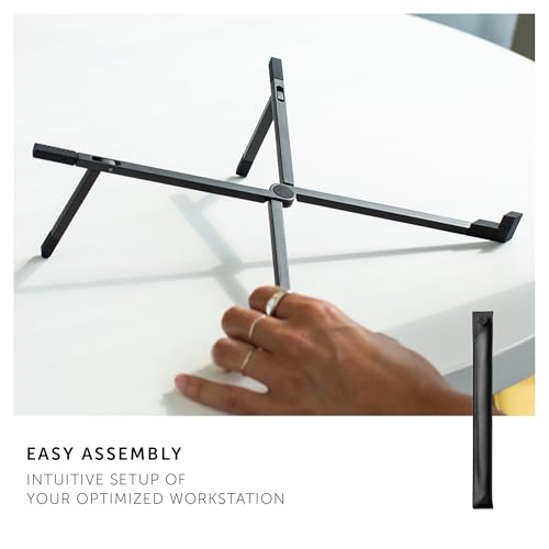 Image of Native Union Fold Laptop Stand - Ultra-Slim Foldable & Portable Laptop Stand - Ergonomic & Optimized Viewing Angle - for 13 to 16 Inch MacBooks & Laptops, 10 to 16 Inch iPads & Tablets (Sandstone)