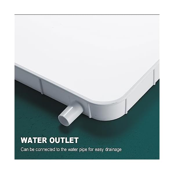 Ablaufwanne Klimaanlage Edelstahl - Auffangwanne Mit Schlauch 84x38cm