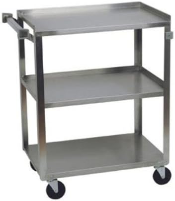 15.5 in. x 24 in. 3 Shelf Cart - Stainless Steel