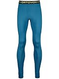 ORTOVOX 145 Ultra Long Pants M Thermo Hose, Herren S blau (Blue sea)