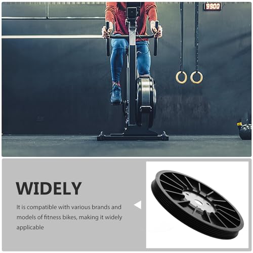 Rueda de cinturón para bicicleta de ejercicio que elimina tirones molestos 6