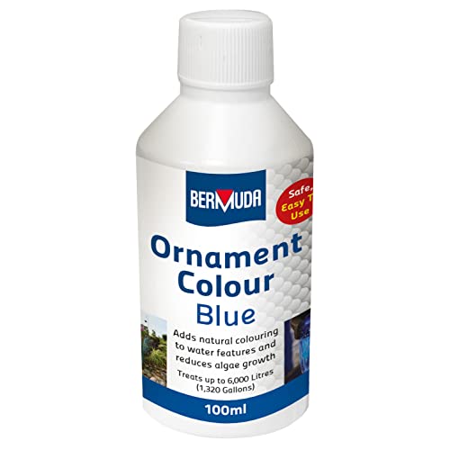 Bermuda Blue Ornament Colour 100ml Reduce Algae and Weeds Stunning Water