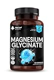 Magnesium Glycinate Supplements - 1040mg of Magnesium - 120 High Strength Capsules Providing 208mg Elemental Per Serving - Pure Active Ingredient - UK Manufactured By New Leaf Products