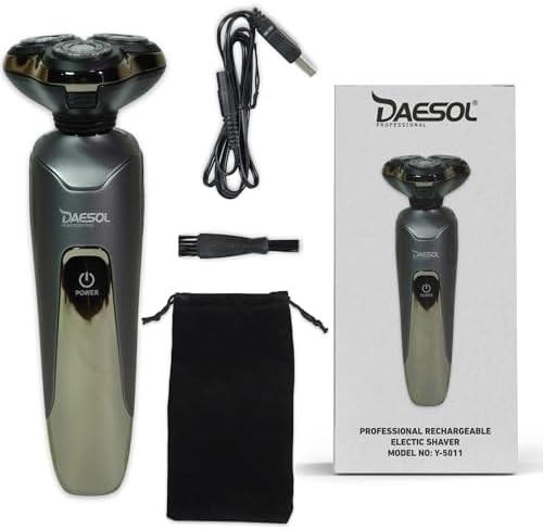 Maquinilla de afeitar eléctrica para hombres, afeitadora eléctric...