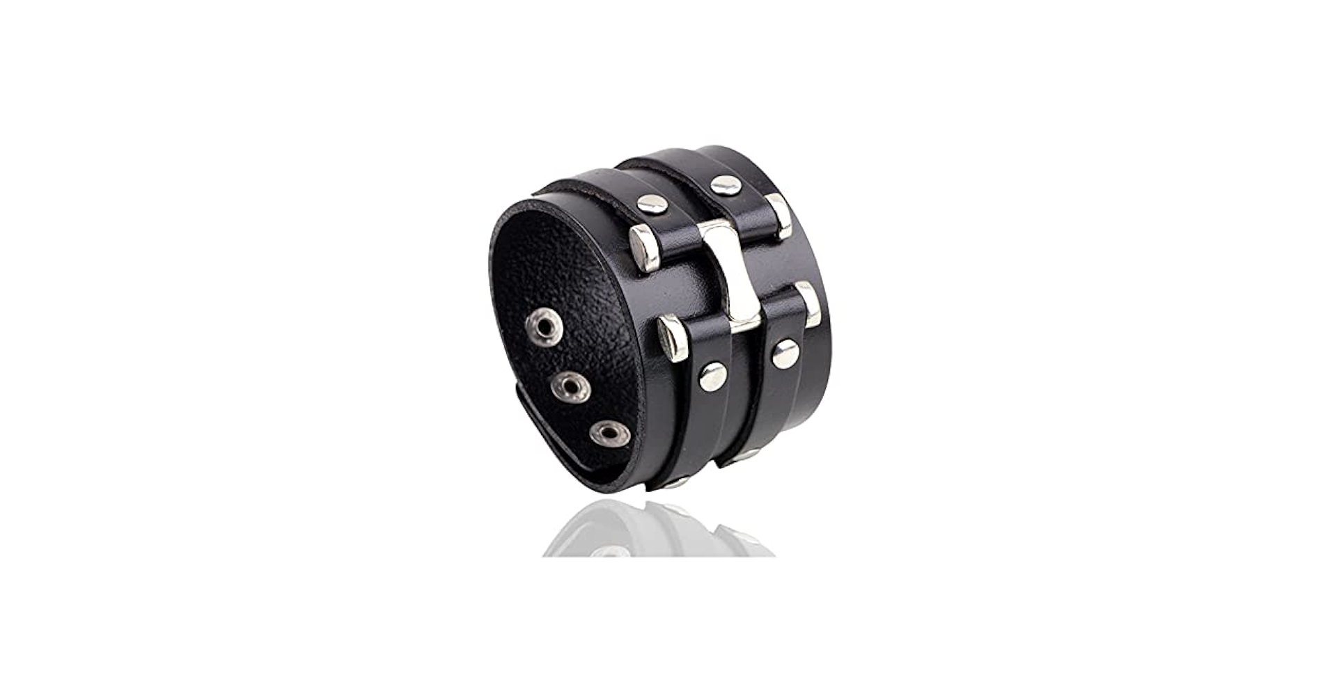 ☆ レザー バングル leather 9miles snake Streets Ahead Leather Metal Snake Belt – Recess
