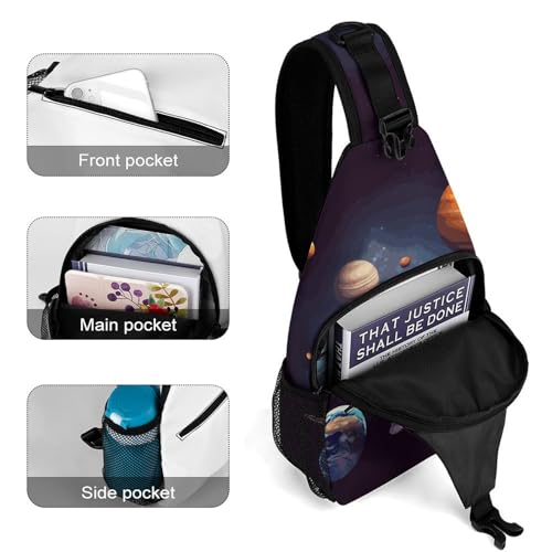 Bolso Sling Bolsa Cruzada Casual para Senderismo miniatura 4
