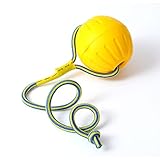 DLDER Dog Ball On a Rope Dog Toy,Floating Foam Dog Ball with Rope,Tug Ball Toy for Small Medium Larg