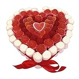 🎁 SORPRENDE - Cesta con forma de corazón contiene un lote original de golosinas con diferentes sabores. Si buscas ideas de regalo para hacer una sorpresa, es ideal por el día de San Valentín, de los enamorados, un cumpleaños, confinamiento.
