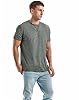 RONOMO Men's Short Sleeved T-Shirt | V-Neck | Medium Stretch | Soft and Breathable | Anti Shrink Treatment（CSX Grey 4XL） #2