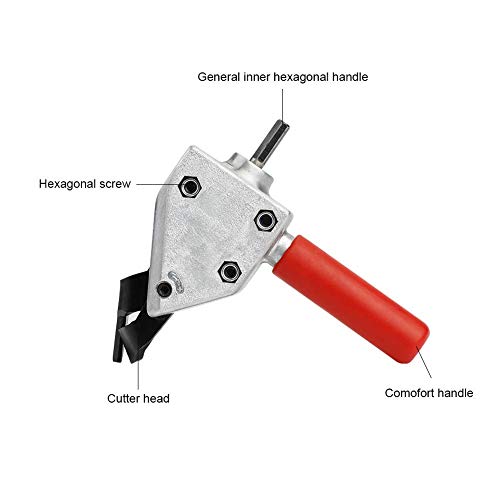 Metal Nibbler, Metal Sheet Cutter, High Carbon Steel + Alloy Steel Metal Sheet Cutting Tool For Iron Plate, Stainless Steel Plate, Alloy Plate And Plastic Plywood #TOP3