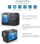 65-in-1 Accessories Kit for GoPro Hero 13 Black, Action Camera Accessories Set, Protective Film Waterproof Case Silicone Protective Case Selfie Stick Filter for GoPro Hero 13