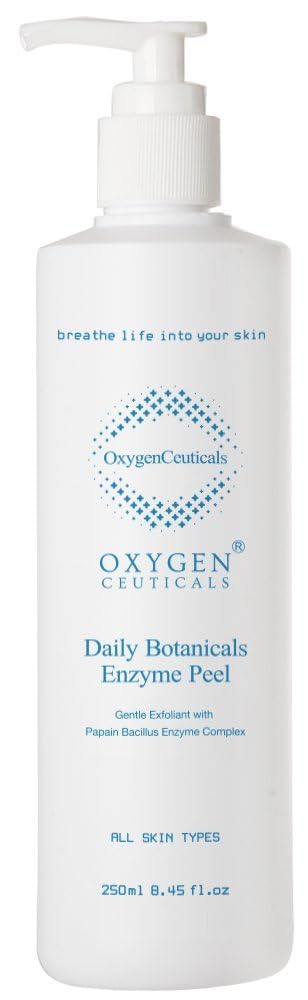 OxygenCeuticals Daily Botanicals Enzyme Peel – Gentle Exfoliating Gommage with Pineapple & Papaya Extracts, Natural Enzyme Peel for Refines Pores & Smooths Texture 8.45 fl.oz (250ml)