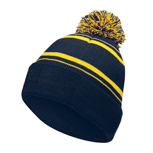 Holloway Homecoming Beanie, Navy/Light Gold, OS