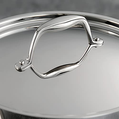 Tramontina Signature Tri-Ply Clad Stainless Steel 3-Quart Braiser Pan with Lid, Induction-Ready, Dishwasher-Safe, NSF-Certified, Made in Brazil by Tramontina - Image 5