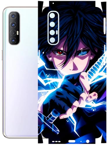 Image of AtOdds - Full Body Back Screen Guard Protector Film - Lamination Wrap Skin Sticker Compatible with Oppo Reno 3 PRO | Scratchproof Matte Finish (Anime 42)