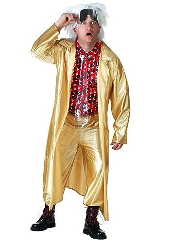 Back to The The Future 2015 Doc Brown Fancy Dress Costume Medium