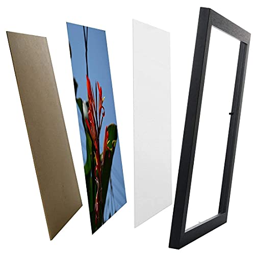 Uzifa 11X14 Picture Frame Photo Frame Picture Frames 11X14 - Wood Non Glass Without Mat For Display Certificate/Photo/Picture For Wall Mount Wooden Frames- W51114G Black #TOP1