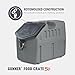 GUNNER 50 lbs Dog Food Storage Container - Waterproof & Airtight Pet Food Bin - Multi-Purpose Container for Dry Food, Corn, Chicken Feed, Treats, Bird Seed, & More - Gunmetal