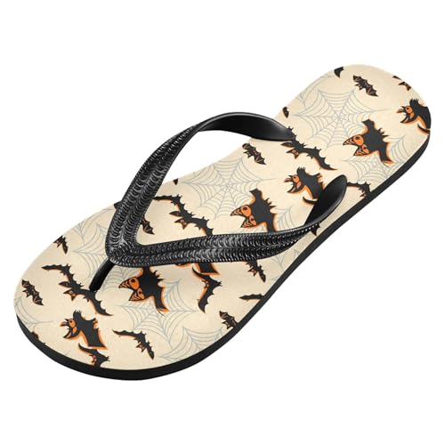 Burbuja Bats Webs Flip Flops for Women Men, Soft Thong Sandals Rubber Slippers for Pool Beach Essentials2