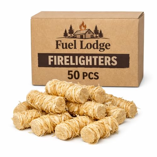 50 Natural Firelighters for Wood Burners and BBQ Ovens