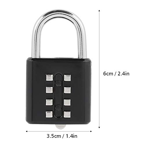 Image of Digital Password Padlock Lock, Zinc Alloy Keyless Coded Lock Luggage for Door Window Cabinet Padlocks & Hasps Suitcase Backpack