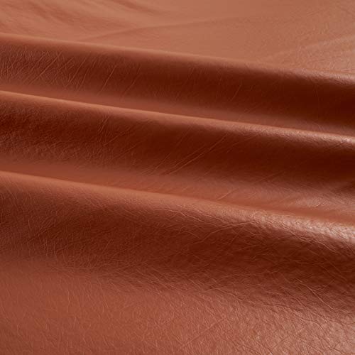 Faux Leather Buffalo Teak, Fabric by the Yard