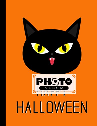 Photo Album: Album, Large Photo Albums with Writing Space Memo, Extra Large Capacity Picture Album, Family, Baby, Wedding, Travel Photo Book, 120 Pages | Black Cats Cover by Conny Vogel