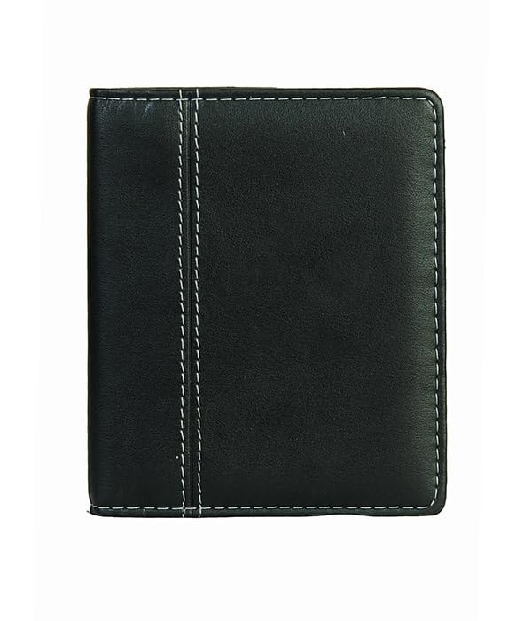 Image of Eurostyle Unisex Passport Holder & Travel Document Organizer | PU Leather Passport Wallet with Ticket, Boarding Pass, Currency & Credit Card Pockets, Coin Pouch & Buckle Closure | Black