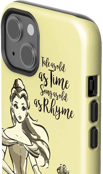 Skinit Impact Phone Case Compatible with iPhone 14 - Officially Licensed Disney Princess Belle Tale As Old As Time Art Design