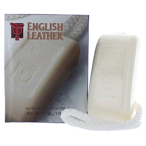 Dana English Leather Soap on a Rope for Men, 6.0 Ounce (2 Pack)