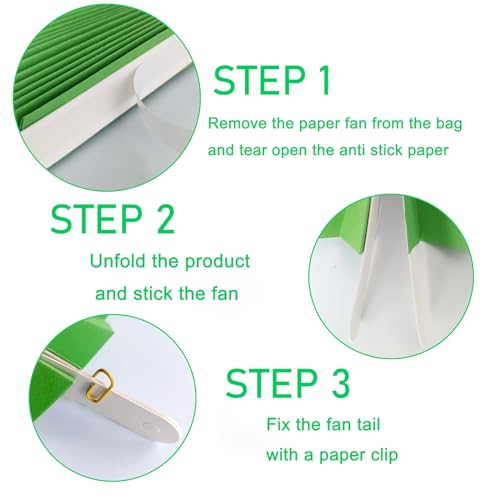 Decorações de festa verde, decorações de papel verde para festa, decorações de festa de tênis, leque