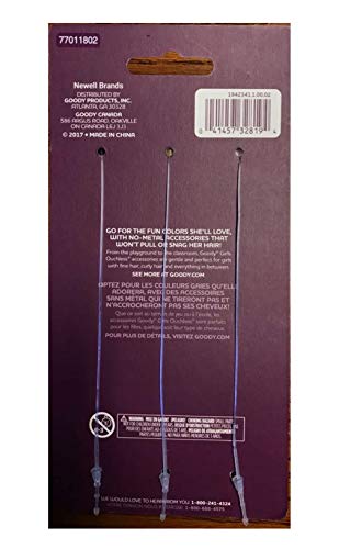 GOODY Ouchless Tiny Terry Ponytailers, Assorted Colors, 84 Total Pieces for Girls