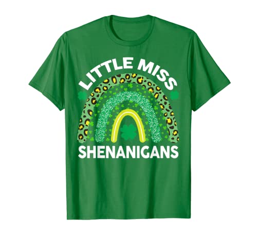 Traje de día de San Patricio Ropa para niñas Little Miss Shenanigans Camiseta