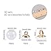 PH PandaHall 30pcs 16mm Mini Clear Glass Globe Bottle Wish Glass Ball Bottles for DIY Pendant Charms Stud Earring Making, 30pcs 9mm Round & Flower Cap